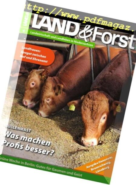 Land & Forst Hannover, Braunschweig, Luneburg – 22 Januar 2019 Cover