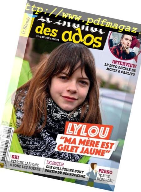 Le Monde des Ados – 06 fevrier 2019 Cover