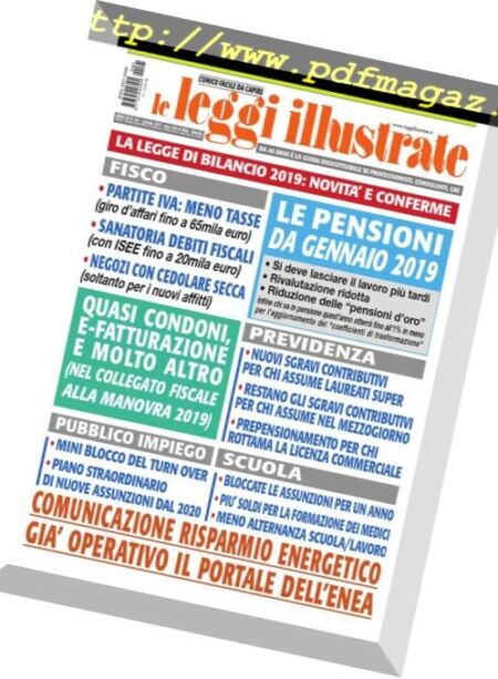 Leggi Illustrate – Gennaio 2019 Cover