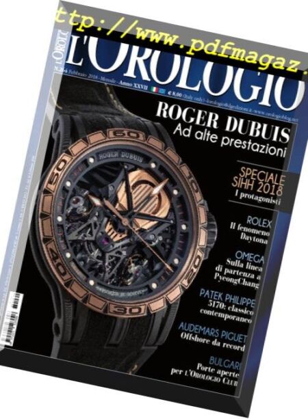 L’Orologio – Febbraio 2018 Cover