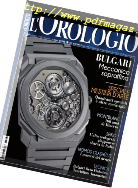L’Orologio – Giugno 2018 Cover