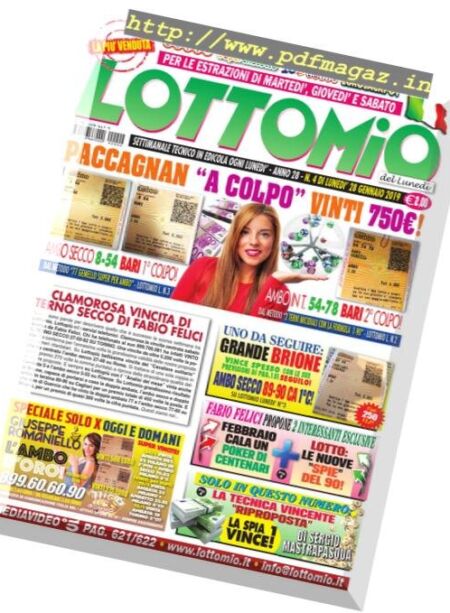 Lottomio del Lunedi – 28 Gennaio 2019 Cover