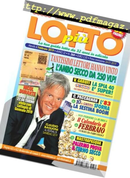 Lottopiu – Febbraio 2019 Cover