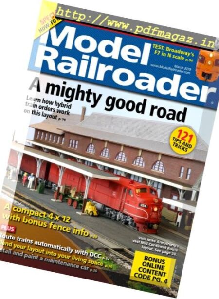 Model Railroader – March 2019 Cover