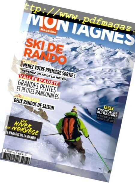 Montagnes Magazine – fevrier 2019 Cover