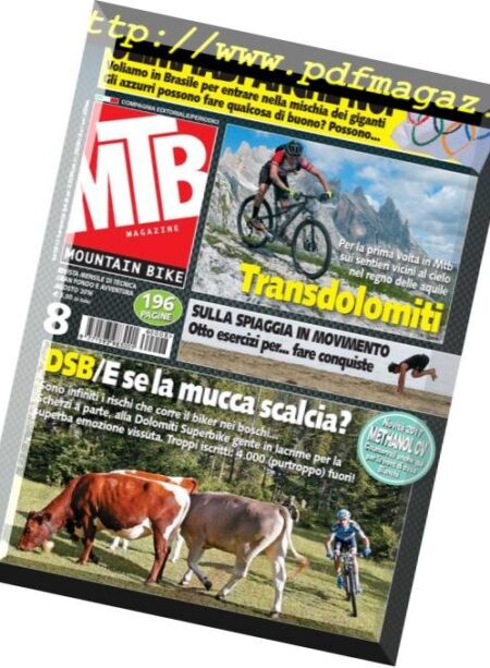 MTB Magazine – Agosto 2016 Cover