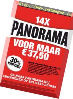 Panorama Netherlands – 23 januari 2019