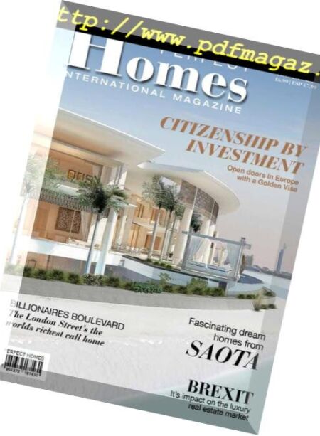 Perfect Homes International – Issue 22, 2019 Cover