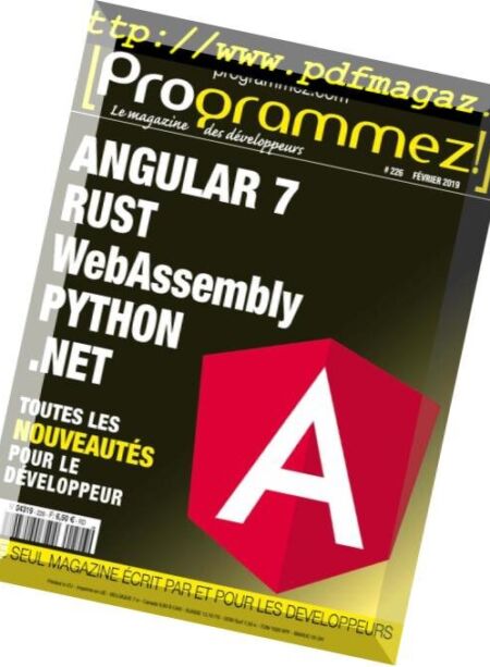 Programmez! – fevrier 2019 Cover