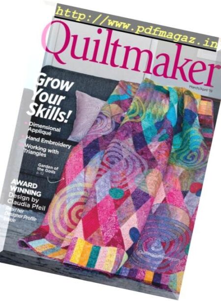 Quiltmaker – March 2019 Cover