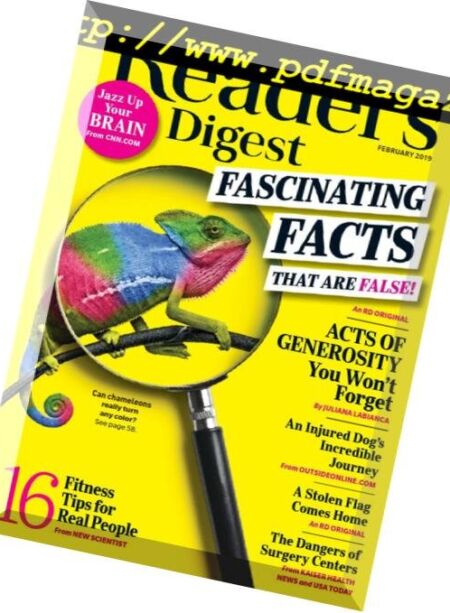 Reader’s Digest USA – February 2019 Cover