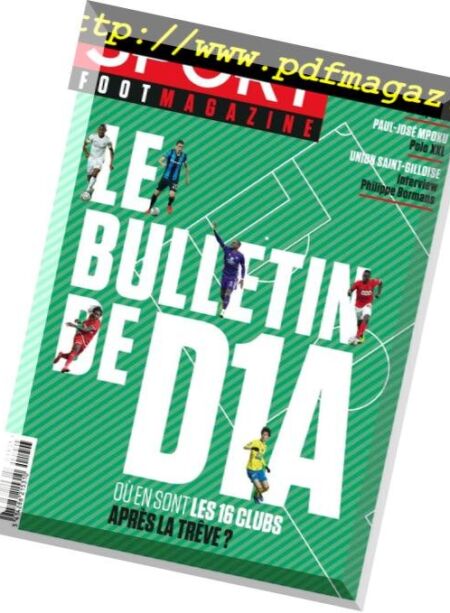 Sport Foot Magazine – 16 Janvier 2019 Cover