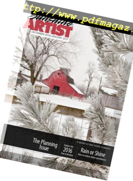 Sunshine Artist – December 2016 – January 2017 Cover