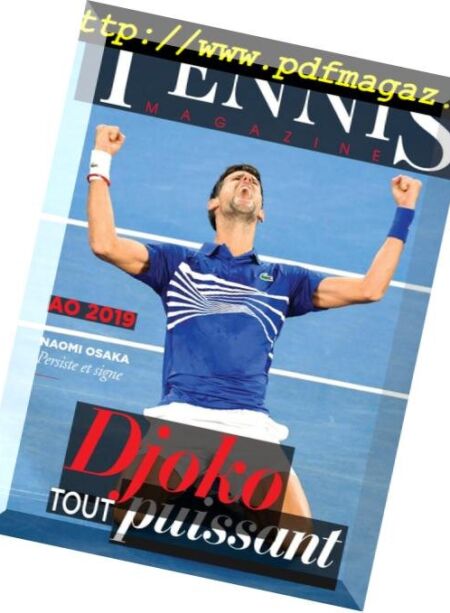 Tennis Magazine France – mars 2019 Cover