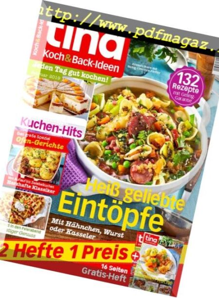 Tina Koch & Back-Ideen Magazin – Februar 2019 Cover