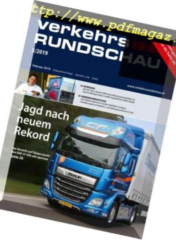 VerkehrsRundschau – 29 Januar 2019