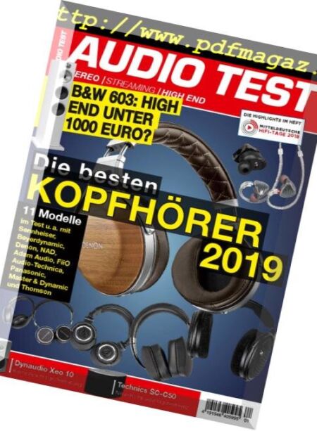 Audio Test – Januar 2019 Cover