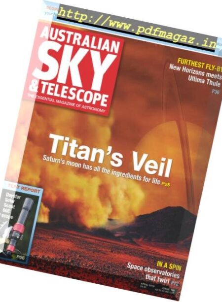 Australian Sky & Telescope – April 2019 Cover