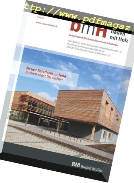 Bauen mit Holz – Februar 2019 Cover