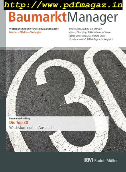 baumarktmanager – Marz 2019 Cover