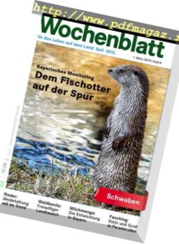Bayerisches Landwirtschaftliches Wochenblatt Schwaben – 28 Februar 2019