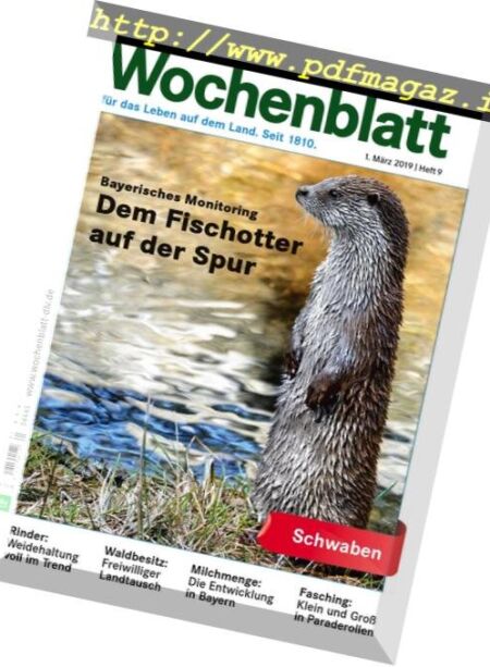 Bayerisches Landwirtschaftliches Wochenblatt Schwaben – 28 Februar 2019 Cover