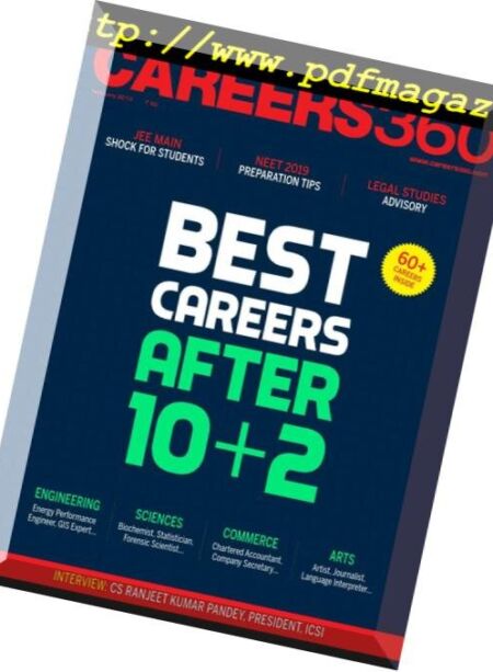 Careers 360 English Edition – February 2019 Cover