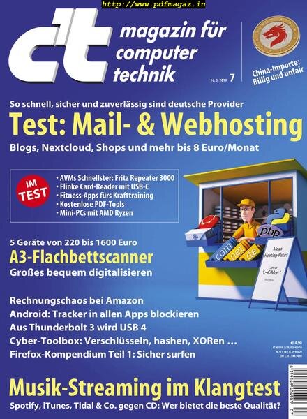 c’t Magazin – 16 Marz 2019 Cover
