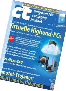 c’t Magazin – 22 Dezember 2018