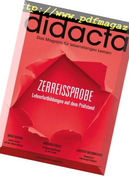 Didacta – Februar-April 2019 Cover