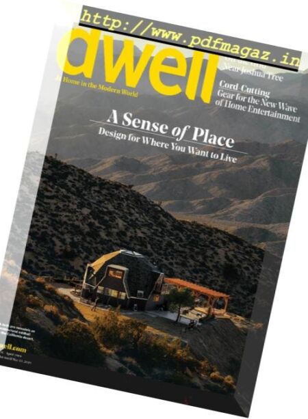 Dwell – March 2019 Cover