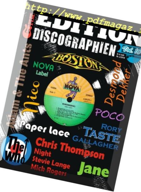 Edition Discographien – September 2018 Cover