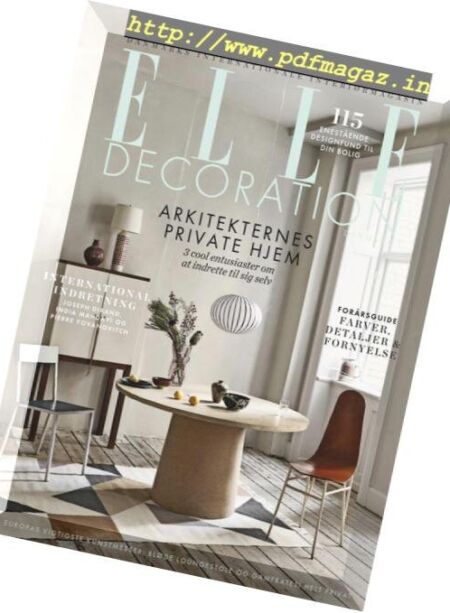 Elle Decoration Denmark – marts 2019 Cover