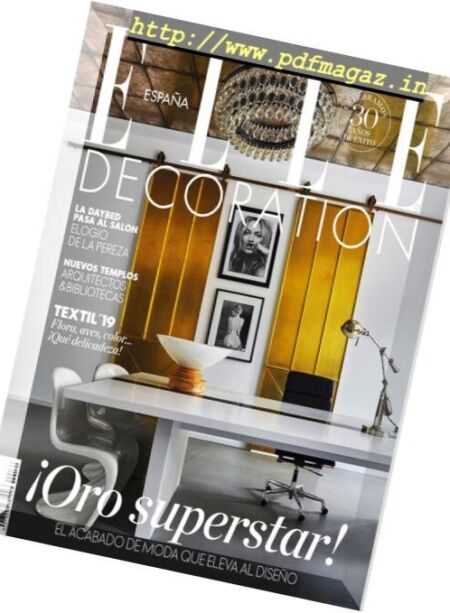 Elle Decoration Espana – marzo 2019 Cover