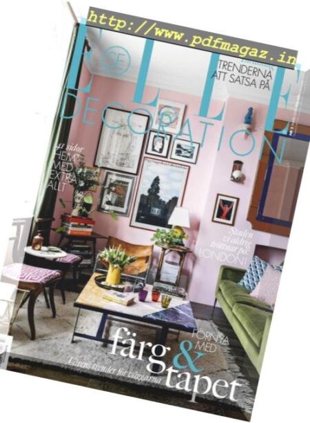 Elle Decoration Sweden – March 2019 Cover
