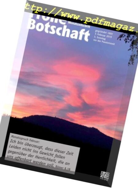 Frohe Botschaft – 3 Februar 2019 Cover