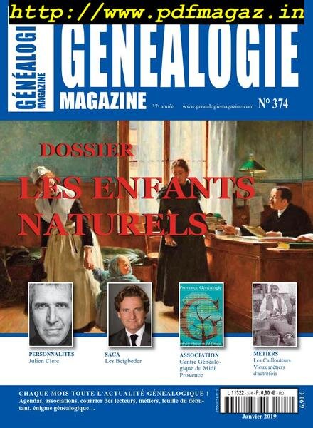 Genealogie – mars 2019 Cover