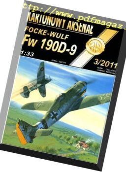 Halinski Kartonowy Arsenal – Focke-Wulf FW 190D-9 03, 2011