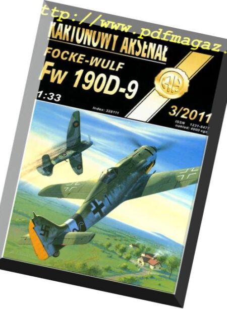 Halinski Kartonowy Arsenal – Focke-Wulf FW 190D-9 03, 2011 Cover