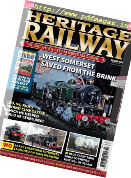 Heritage Railway – March 15, 2019 Cover