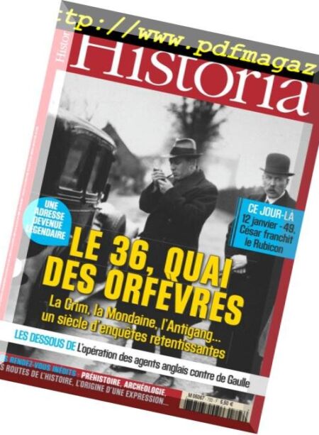 Historia – Janvier 2013 Cover