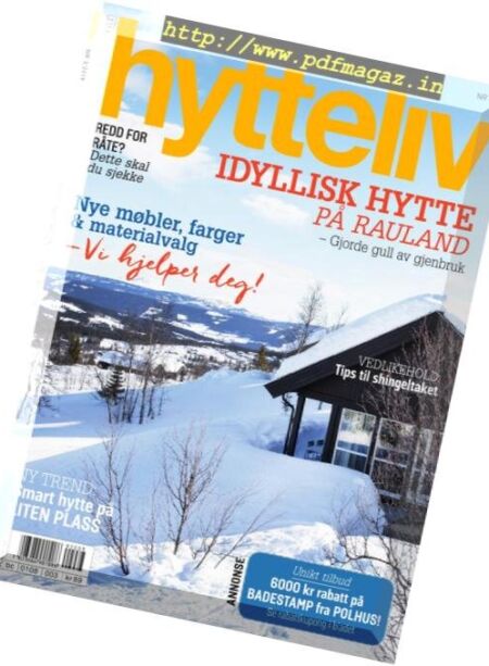 Hytteliv – mars 2019 Cover
