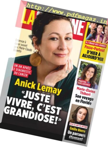 La Semaine – mars 15, 2019 Cover