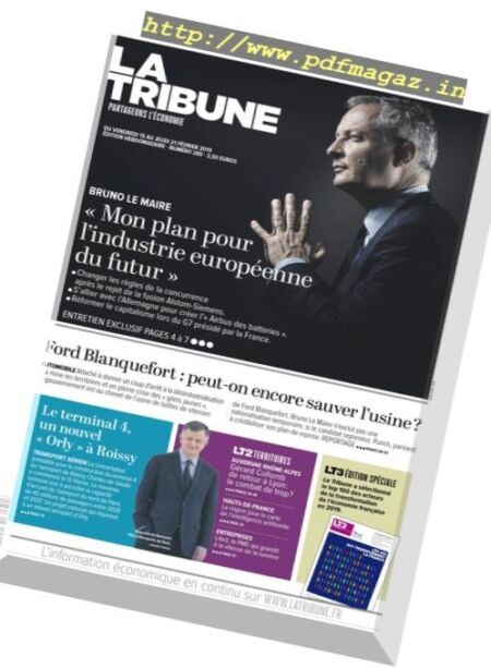 La Tribune – 15 Fevrier 2019 Cover