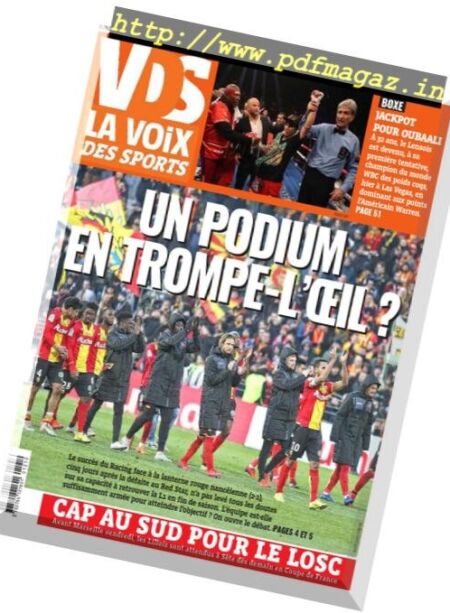 La Voix des Sports Flandres – 21 janvier 2019 Cover