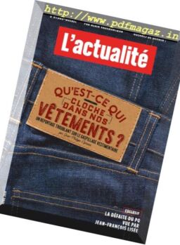 L’actualite – avril 2019
