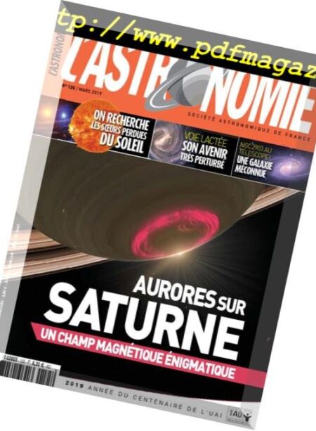 L’Astronomie – mars 2019 Cover