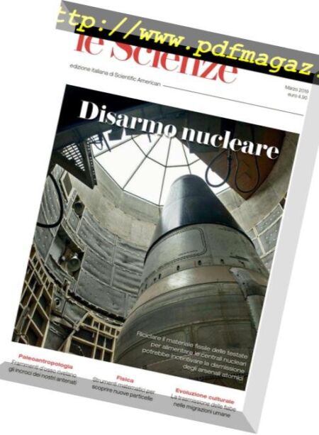 Le Scienze – marzo 2019 Cover