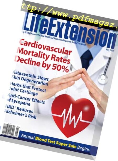 Life Extension Magazine – May 2018 Cover