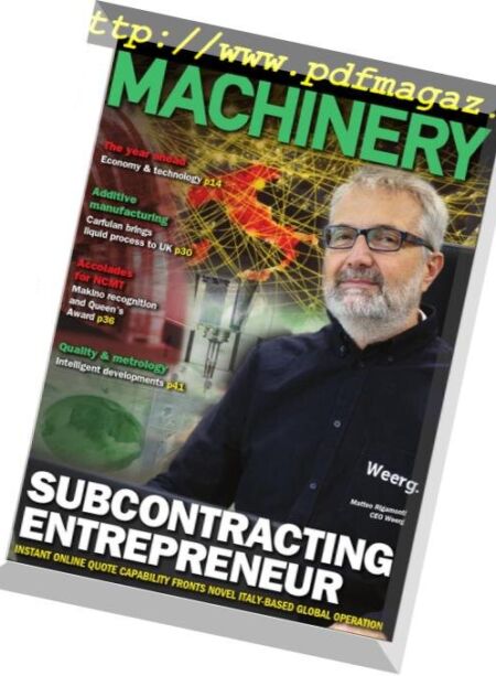 Machinery – January 2019 Cover